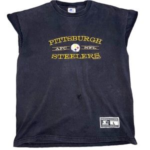1986 Vintage Pittsburgh Steelers Cutoff